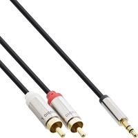 InLine Slim Audio Kabel Klinke 3,5mm Stecker an 2x