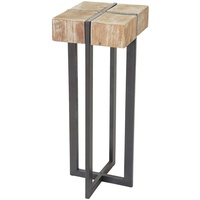 Mendler Blumentisch HWC-A15, Blumenständer Blumensäule, Tanne Holz rustikal massiv