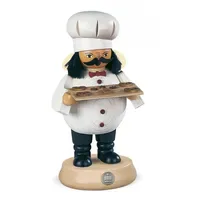 Müller GmbH Räuchermann Bäcker 11 x 18 cm weiß