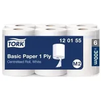 TORK 120155 1-lagig,unperforiert weiß L300ca.mxB200ca.mm 6x1 Rl.