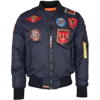 Top Gun Bomberjacke "im Pilotenstil mit Patches TG20191053", Herren,