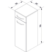 Fackelmann Bad-Hängeschrank Milano Weiß 31 cm