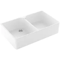 Villeroy & Boch Spülstein Doppelbecken 90 X stone white