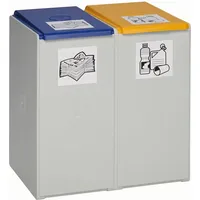 VAR Kunststoffcontainer 2-fach ohne Deckel 80 l