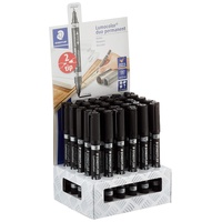 Staedtler Lumocolor Permanent-Marker duo, 30er Display (Schwarz, 1.50 mm,
