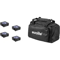 Eurolite Set 4x AKKU Flat Light 3 sw +
