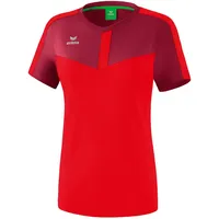Erima Squad T-Shirt Bordeaux/Rot, 36