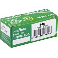 MURATA Knopfzelle 346 10 St. 9.5 mAh Silberoxid SR712SW-PBWW
