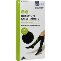 Wellneuss GmbH & Co. KG Provital Reisekniestrümpfe Gr.35-38 schwar.Baumw.