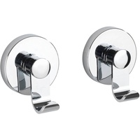 Wenko Vacuum-Loc® Haken-Set Irun, 2er Set Wandhaken, Handtuchhaken für