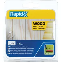Rapid Heißklebesticks für Holz 14 Klebesticks 94mm Länge, Spezialkleber,
