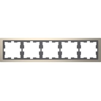 Merten D-Life Rahmen, 5fach, Nickelmetallic