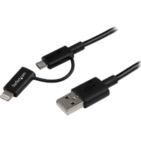 Startech ST LTUB1MBK - Sync- & Ladekabel, USB-A >
