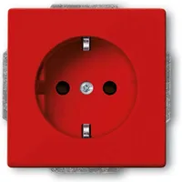Busch-Jaeger SCHUKO Steckdosen-Einsatz rot RAL3020 20 EUCKS-12-82-101