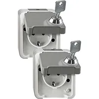 Merten SCHUKO-Steckdose lichtgrauMEG2424-8029