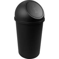 Helit Push-Abfallbehälter „the flip“ 25L, schwarz