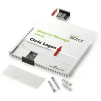 Durable Türschild Info Sign 14,9 x 5,25 cm Silber