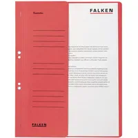 Falken Ösenhefter Karton rot DIN A4, halber Deckel, 50