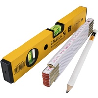 Stabila Renovierungs-Set Wasserwaage mit Maßstab u. Stift