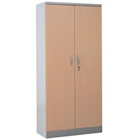 Gürkan Stahlschrank 100119 buche, weißaluminium 92,0 x 42,0 x