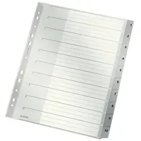 Leitz Zahlenregister 1280 A4 Grau 10 St.