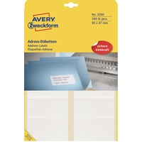 Avery Zweckform Adressetiketten 3350 weiß 95,0 x 47,0 mm