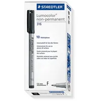 Staedtler Lumocolor Folienstifte schwarz 0,6 mm non-permanent