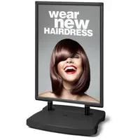 Showdown® Displays Kundenstopper Windtalker City schwarz DIN A0 2