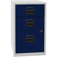 BISLEY Home Standcontainer lichtgrau, oxfordblau 3 Auszüge 41,3 x