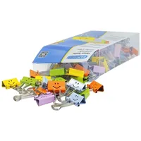 Rapesco Foldback-Klammern »Gesicht«, 19mm, farbig sortiert, 80 Stück mehrfarbig,