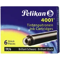 Pelikan Tintenpatronen 4001® Etui mit 6 Standard-Patronen Brillant-Schwarz