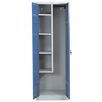 Gürkan Putzmittelschrank 104432 lichtgrau, enzianblau 60,0 x 50,0 x