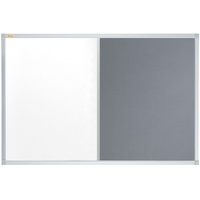 Franken Whiteboard-Pinnwand X-tra!Line 60,0 x 45,0 cm Textil grau