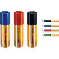 Stabilo point 88 Office Fineliner-Set farbsortiert 0,4 mm, 20
