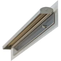 Franken Flipchartblockhalter FDKMAG 5,5x70cm magnetisch silber für alle magnetischen