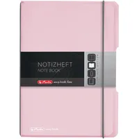 Herlitz Notizbuch A5 kariert Rosa