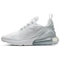 Nike Air Max 270 Teens White/Metallic Silver/White 36