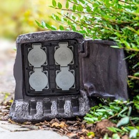 Heitronic Baumstumpf 4-fach, Energieverteiler für außen,
