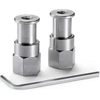 Manfrotto 244ADPT58 5/8'' Zapfen (Stativadapter), Stativ Zubehör, Grau