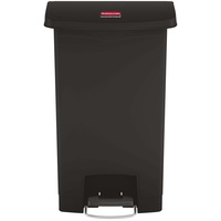 Rubbermaid Slim Jim Kunststoff Pedal vorne 50 l black