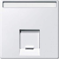 Merten Zentralplatte 1fach, polarweiß, System M