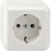 Merten Schuko-Steckdose Aufputz Weiß 1 St.
