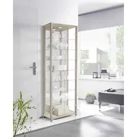 Fif Möbel Vitrine OPTIMA Standvitrine/Glasvitrine 2x Glastür,perfekt für Sammler,Sammlervitrine