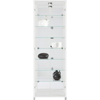 Fif Möbel Vitrine OPTIMA Standvitrine/Glasvitrine 2x Glastür,perfekt für Sammler,Sammlervitrine