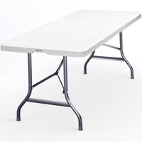 CASARIA Deuba Buffettisch Kunststoff, 180x74x72cm weiß