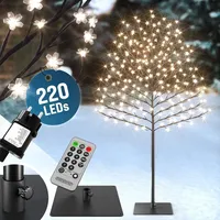Monzana Kirschblütenbaum 220 cm 220 LED warmweiß Fernbedienung