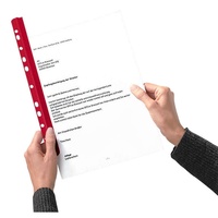 EXPRO 25 Expro Klemmschienen mit Abheftleiste rot DIN A4