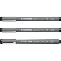 Staedtler pigment liner 308 Fineliner schwarz 0,5 mm, 1