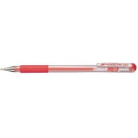 Pentel Gelschreiber rot/transparent 0,3 mm, Schreibfarbe: rot