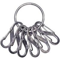 NITE IZE KeyRing 6 S-Biner Silber